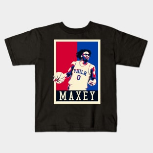 Tyrese Maxey Pop Art Style Kids T-Shirt